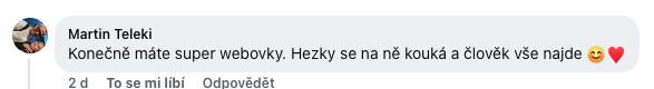 Reakce na nový web hotelu Zetocha na sociálních sítích